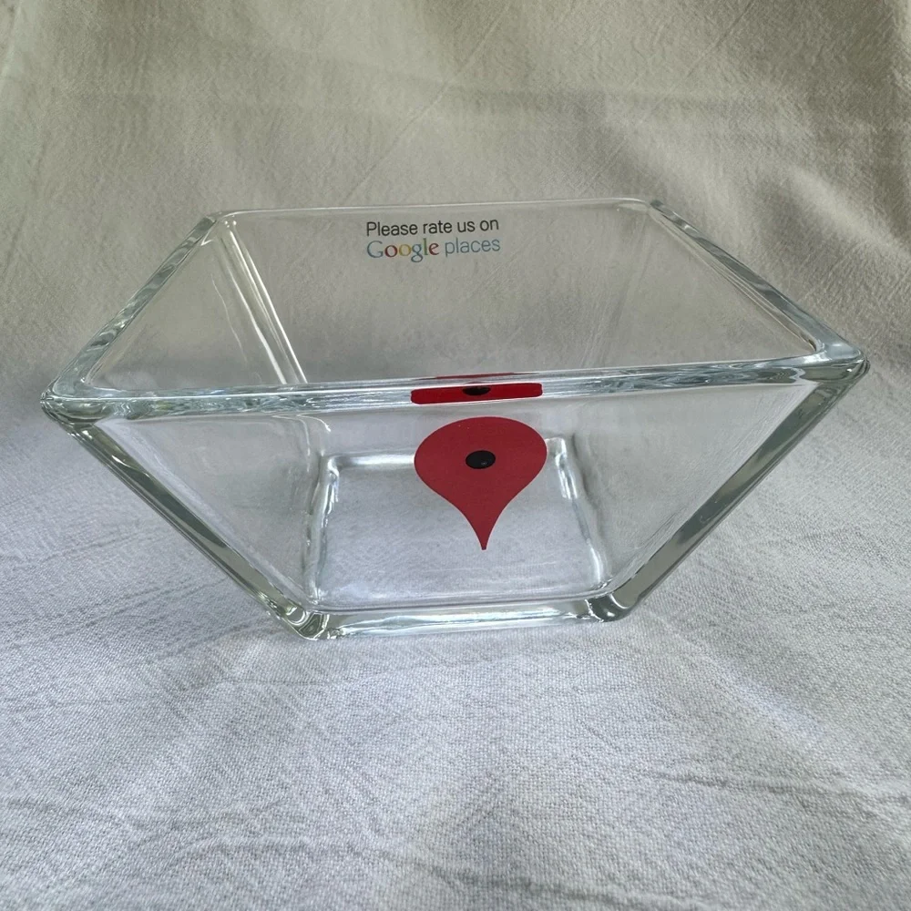 Rare “Please Rate Us On Google Places” Google Maps Pin Nibbles/Paperclips Bowl